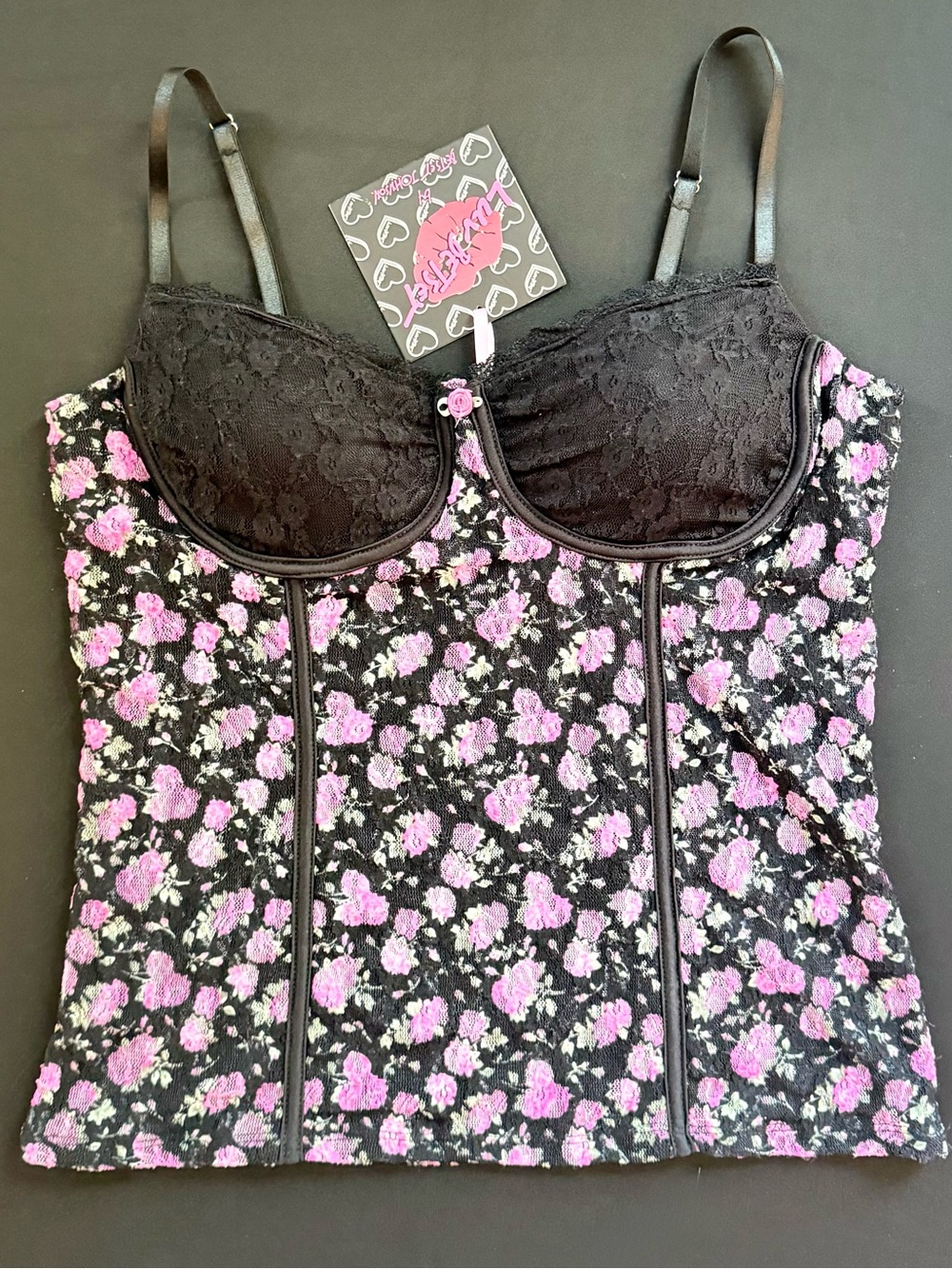 NWT Luv Betsey Corset Top